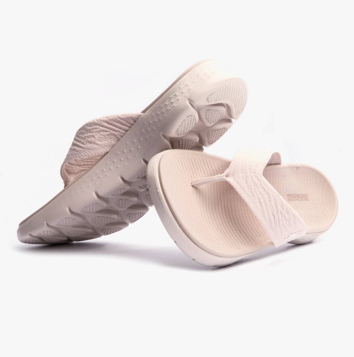 Skechers 141404/NAT GO WALK FLEX SANDAL - SPLENDOR Womens Sandals Natural/Purple