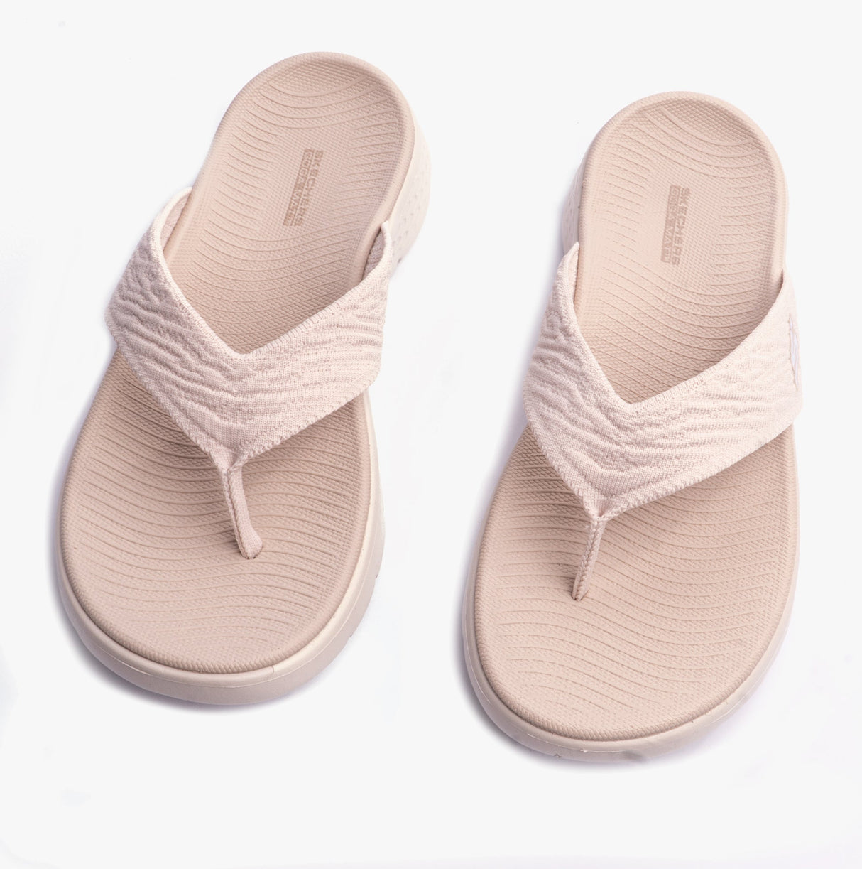 Skechers 141404/NAT GO WALK FLEX SANDAL - SPLENDOR Womens Sandals Natural/Purple