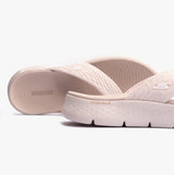 Skechers 141404/NAT GO WALK FLEX SANDAL - SPLENDOR Womens Sandals Natural/Purple