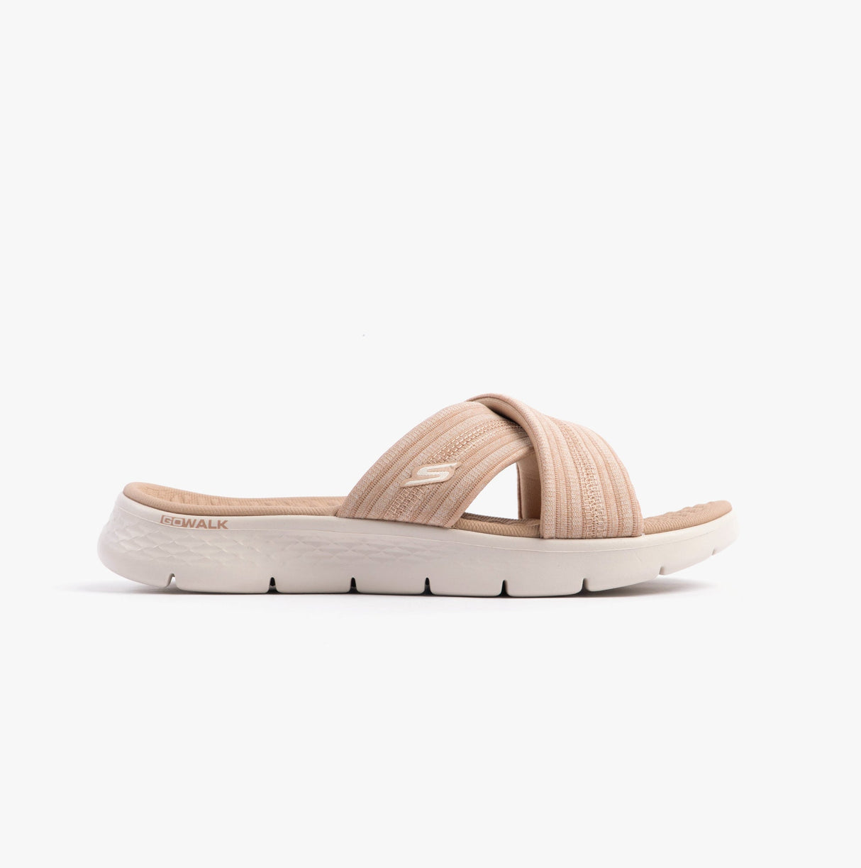 Skechers 141420/TPE GO WALK FLEX SANDAL - IMPRESSED Womens Sandals Taupe