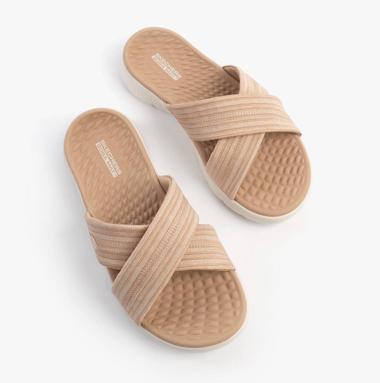 Skechers 141420/TPE GO WALK FLEX SANDAL - IMPRESSED Womens Sandals Taupe