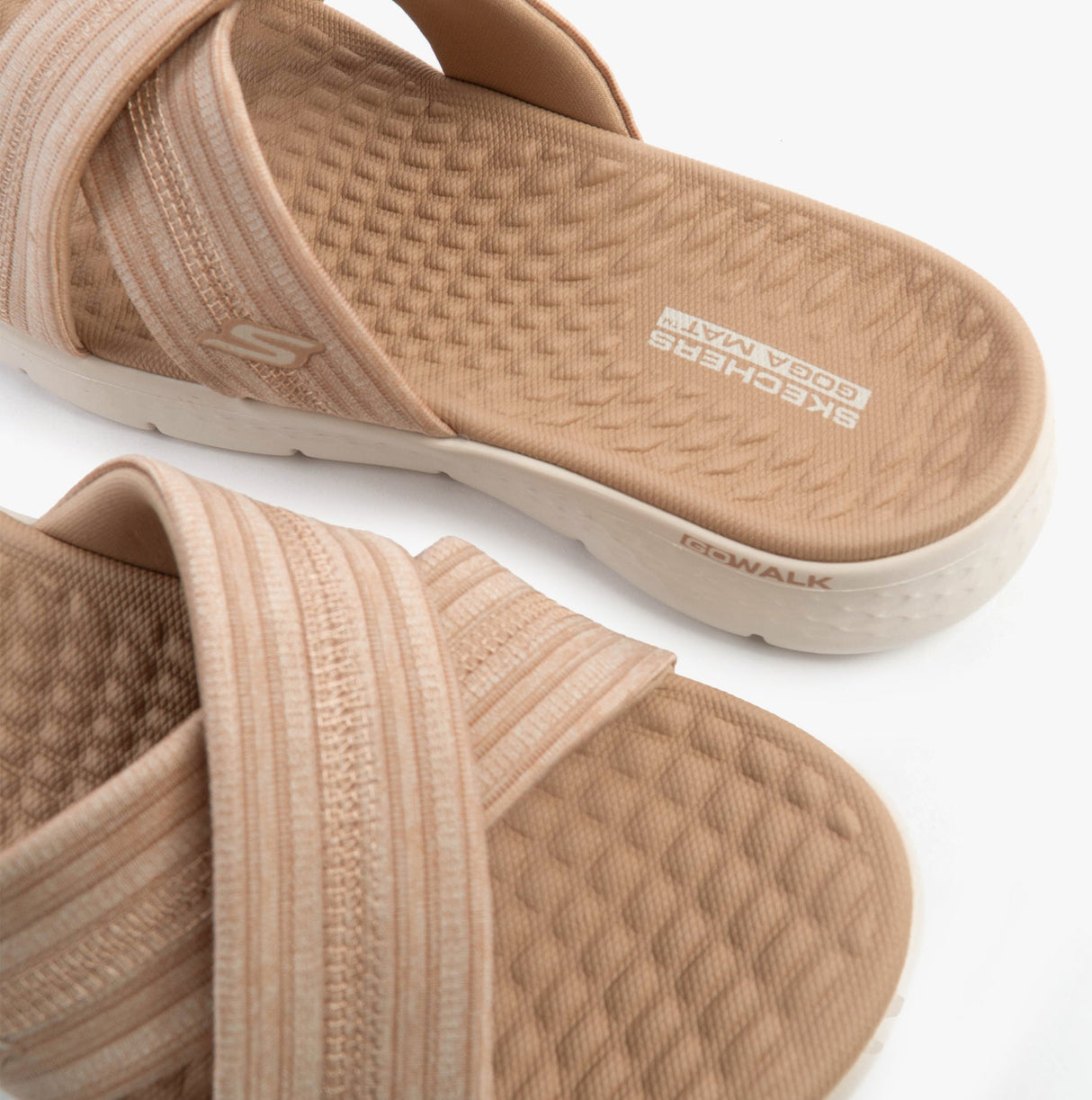 Skechers 141420/TPE GO WALK FLEX SANDAL - IMPRESSED Womens Sandals Taupe