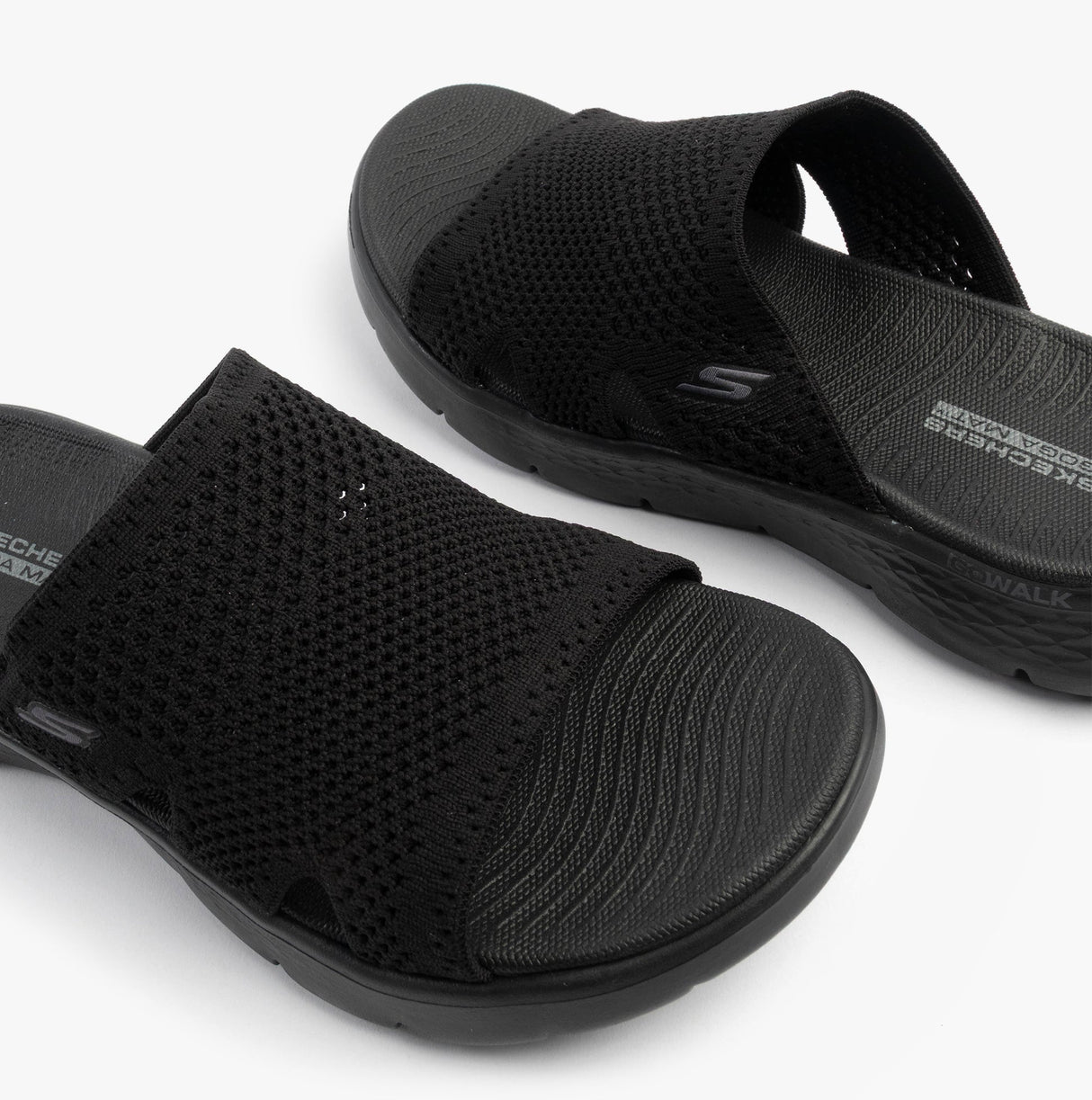 Skechers 141425/BBK GO WALK FLEX SANDAL - ELATION Womens Sandals Black