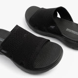 Skechers 141425/BBK GO WALK FLEX SANDAL - ELATION Womens Sandals Black