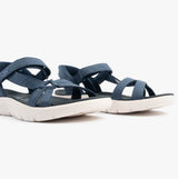 Skechers 141481/NVY GO WALK FLEX SANDAL - ILLUMINATE Womens Sandals Navy/Grey/Pink