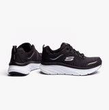 Skechers 149336/BKW D'LUX WALKER-COOL GROOVE Womens Trainers Black/White
