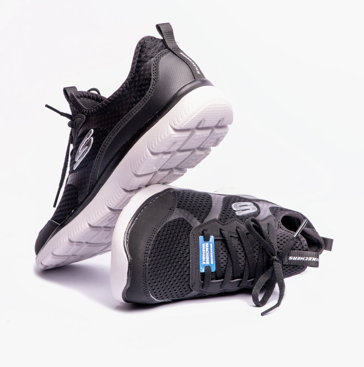 Skechers 149535/BLK SUMMITS-FREE CLASSICS Womens Lace-Up Trainers Black