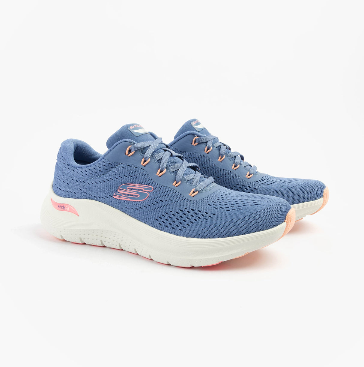 Skechers 150051/BLPK ARCH FIT 2.0 - BIG LEAGUE Womens Trainers Blue/Pink