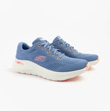 Skechers 150051/BLPK ARCH FIT 2.0 - BIG LEAGUE Womens Trainers Blue/Pink