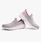 Skechers 150092/GYPK RELAXED FIT: D'LUX WALKER 2.0 - BOLD STATE Womens Trainers Grey/Pink