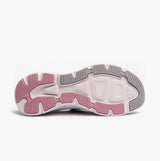 Skechers 150092/GYPK RELAXED FIT: D'LUX WALKER 2.0 - BOLD STATE Womens Trainers Grey/Pink