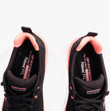 Skechers 150093/BKCL D'LUX WALKER 2.0 - DAISY DOLL Womens Trainers Black/Coral/Lavender