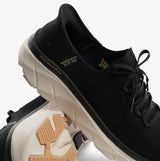 Skechers 150105/BKTN D'LUX WALKER 2.0-THRILL MOVEM Womens Trainers Black/Tan