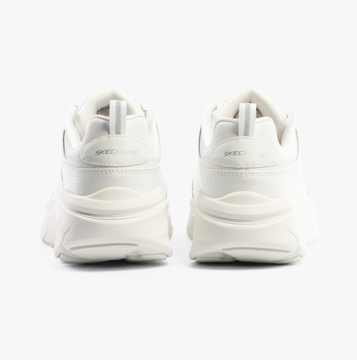 Skechers 150106/WSL D'LUX WALKER 2.0-GOLDEN STEP Womens Trainers White/Silver