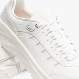 Skechers 150106/WSL D'LUX WALKER 2.0-GOLDEN STEP Womens Trainers White/Silver