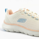 Skechers 150201/NTMT FLEX APPEAL 5.0 Womens Trainers Natural/Multi