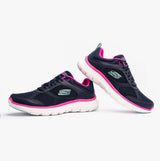 Skechers 150202/NVHP FLEX APPEAL 5.0 - FRESH TOUCH Womens Trainers Navy/Pink