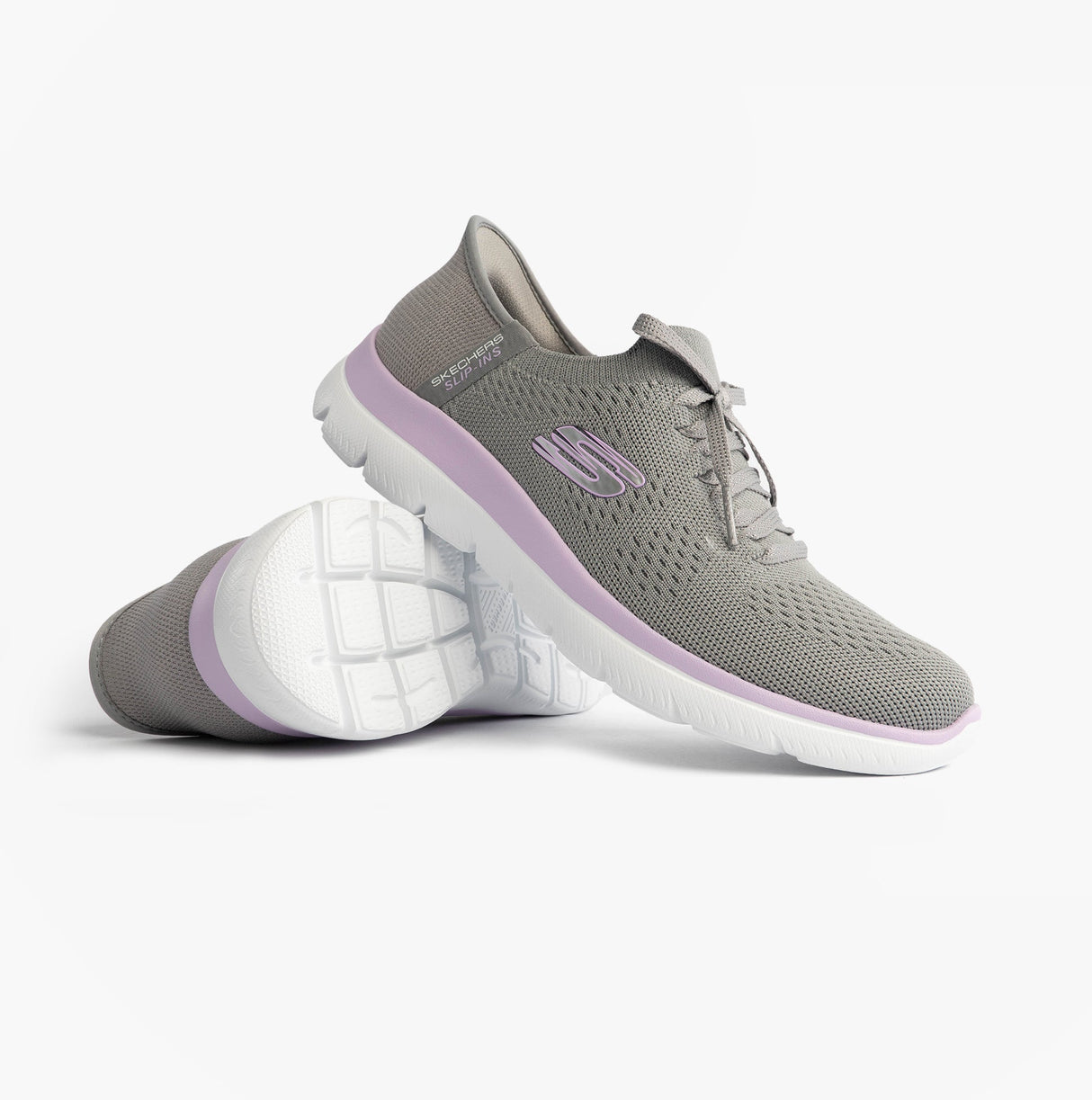 Skechers 150263/GYLV SUMMITS-NEW DAILY Womens Trainers Grey/Lavender
