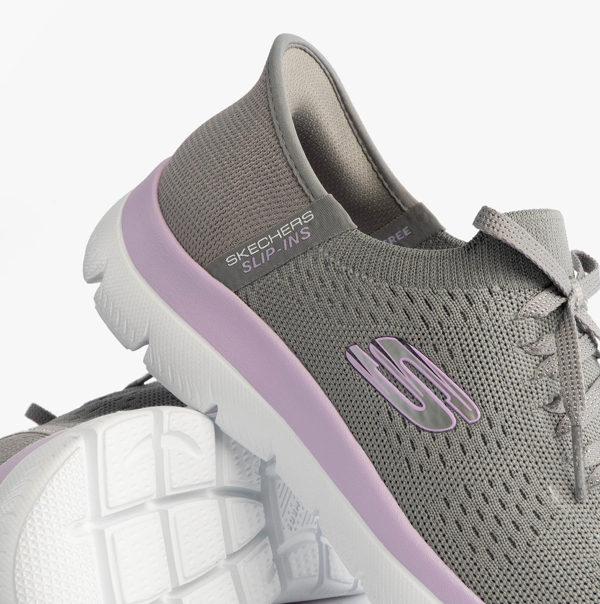 Skechers 150263/GYLV SUMMITS-NEW DAILY Womens Trainers Grey/Lavender