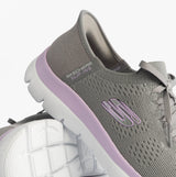 Skechers 150263/GYLV SUMMITS-NEW DAILY Womens Trainers Grey/Lavender