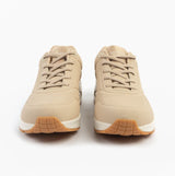 Skechers 155196/NUDE UNO - SHIMMER AWAY Womens Trainers Nude