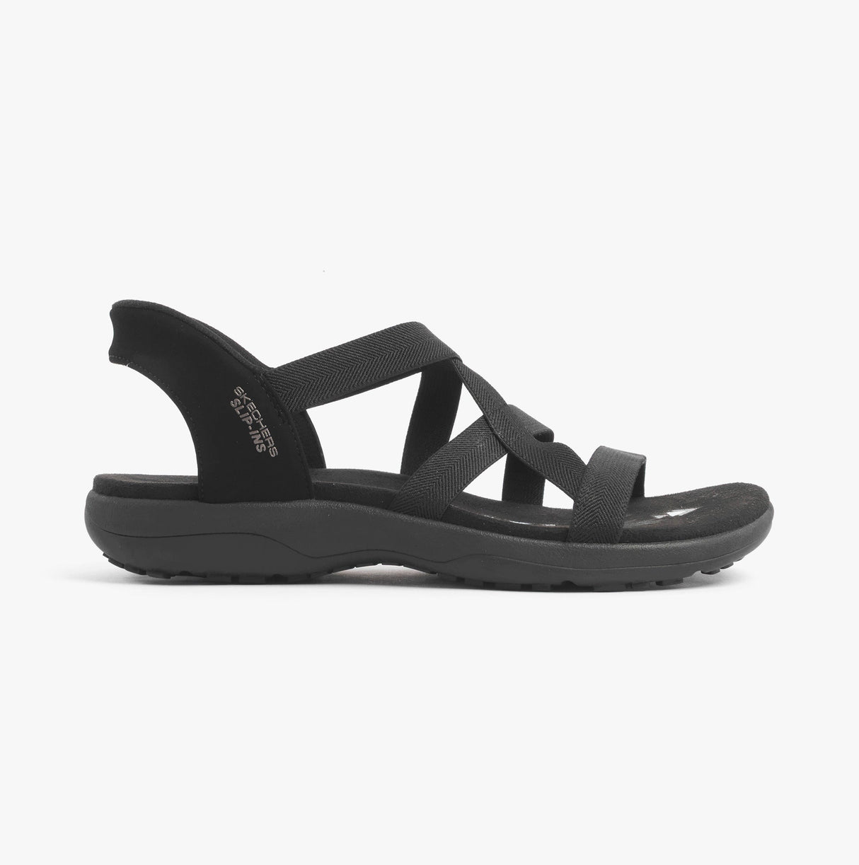 Skechers 163460/BBK REGGAE SLIM - STRETCH FLEX Womens Sandals Black