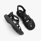 Skechers 163460/BBK REGGAE SLIM - STRETCH FLEX Womens Sandals Black