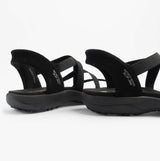 Skechers 163460/BBK REGGAE SLIM - STRETCH FLEX Womens Sandals Black