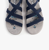 Skechers 163460/NVY REGGAE SLIM - STRETCH FLEX Womens Sandals Navy/Grey/Pink