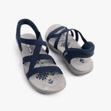 Skechers 163460/NVY REGGAE SLIM - STRETCH FLEX Womens Sandals Navy/Grey/Pink