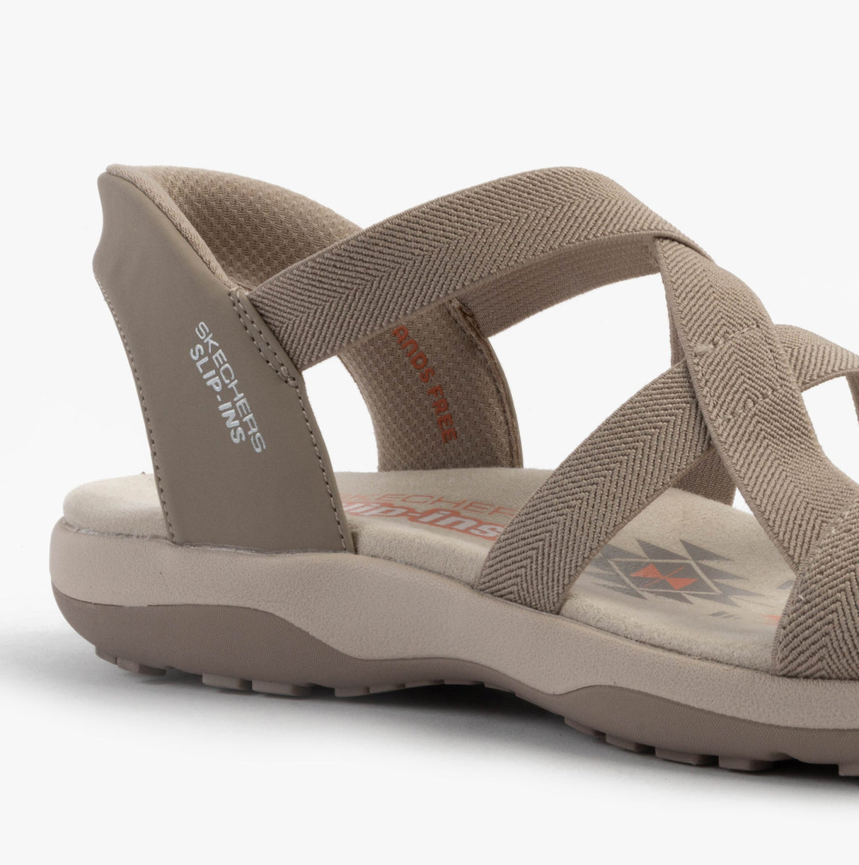 Skechers 163460/TPE REGGAE SLIM - STRETCH FLEX Womens Sandals Taupe