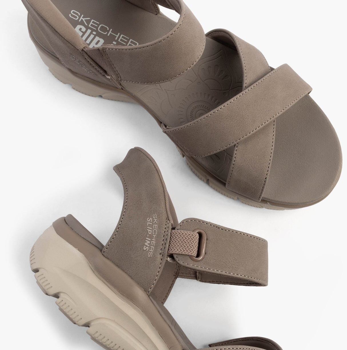 Skechers 163534/TPE EASY GOING - SOMEWHERE SUNNY Womens Sandals Taupe