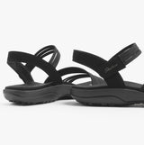 Skechers 163573/BBK REGGAE SLIM - COFFEE RUN Womens Sandals Black