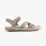 Skechers 163573/TPE REGGAE SLIM - COFFEE RUN Womens Sandals Taupe