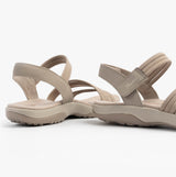 Skechers 163573/TPE REGGAE SLIM - COFFEE RUN Womens Sandals Taupe