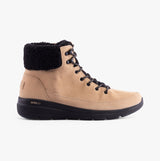 Skechers 16677/NTBK GLACIAL ULTRA - WOODLANDS Womens Boots Natural/Black