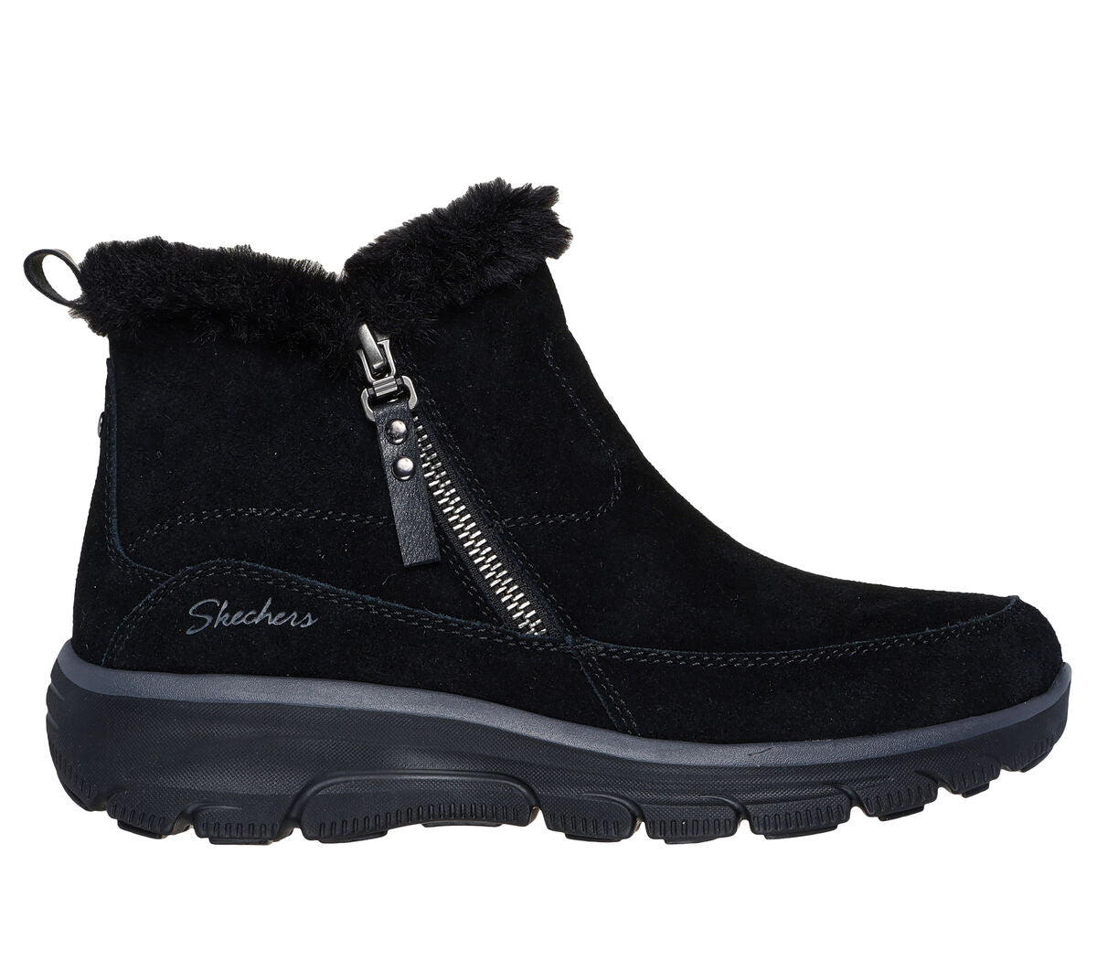 Skechers 167862/BLK EASY GOING - COOL ZIP Womens Boots Black