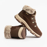 Skechers TREGO - SNOW WORRIES Womens Boots Chocolate