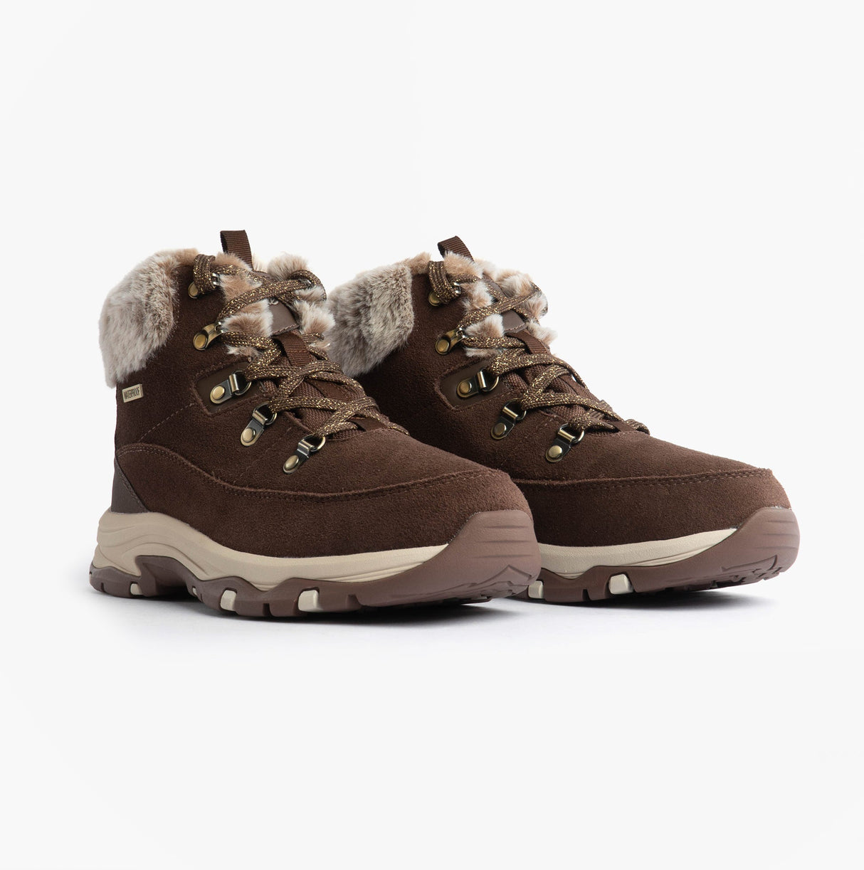 Skechers TREGO - SNOW WORRIES Womens Boots Chocolate