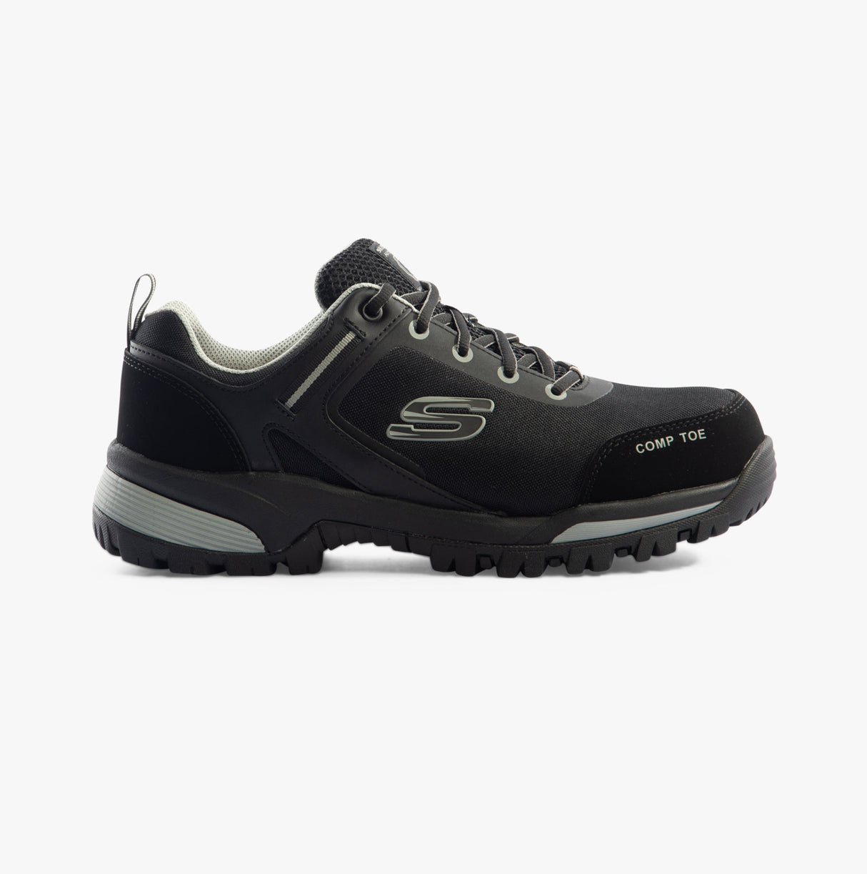 Skechers Work 200188EC GATLON Mens Safety Trainers Black/Grey
