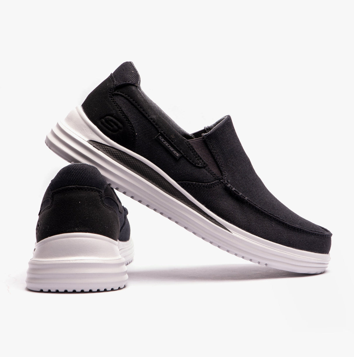 Skechers 204785/BLK PROVEN-SUTTNER Mens Canvas Black