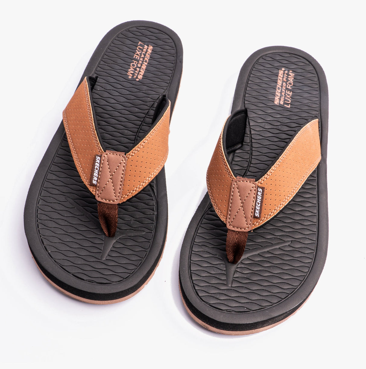 Skechers 205097/BRN TANTRIC - COPANO Mens Toe Post Sandals Brown