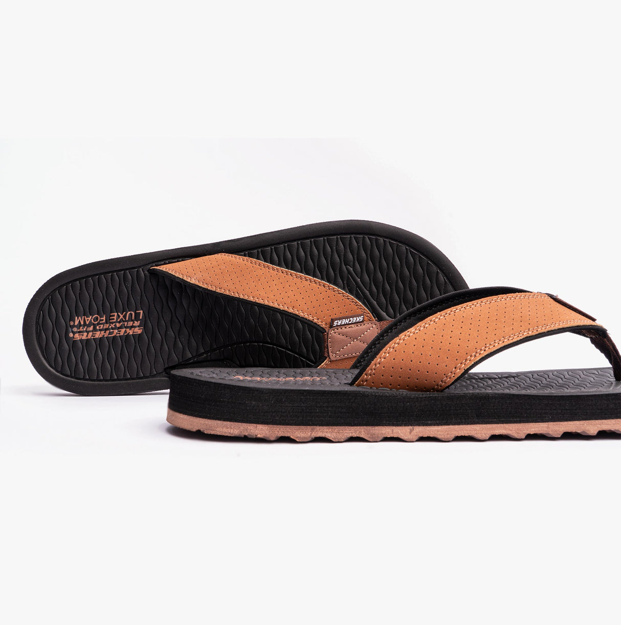 Skechers 205097/BRN TANTRIC - COPANO Mens Toe Post Sandals Brown