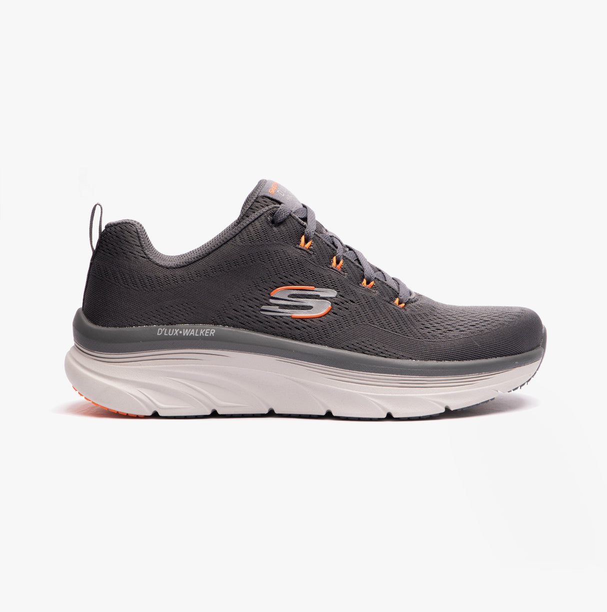 Skechers 232364/CCOR D'LUX WALKER - MEERNO Mens Trainers Charcoal/Orange