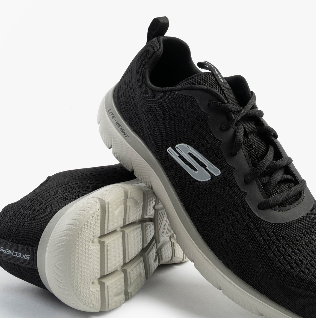 Skechers 232395/BKTP SUMMITS - TORRE Mens Trainers Black/Taupe