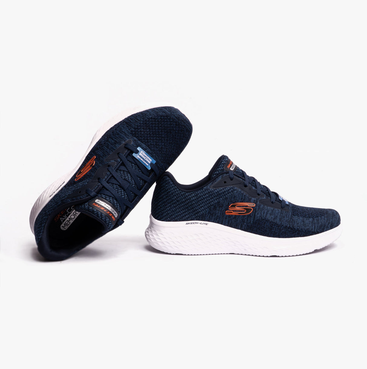 Skechers 232598/NVOR SKECH-LITE PRO-FAREGROVE Mens Casual Shoes Navy/Orange