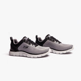Skechers 232698/GYBK TRACK - BROADER Mens Trainers Gray/Black