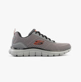Skechers 232758/CCOR TRACK - LESHUR Mens Trainers Charcoal/Orange