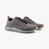 Skechers 232758/CCOR TRACK - LESHUR Mens Trainers Charcoal/Orange