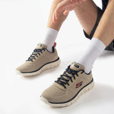 Skechers 232758/TPNV TRACK - LESHUR Mens Trainers Taupe/Navy